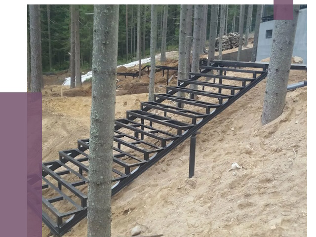 Монтаж металлических лестниц в Баксане от 13385 руб. 