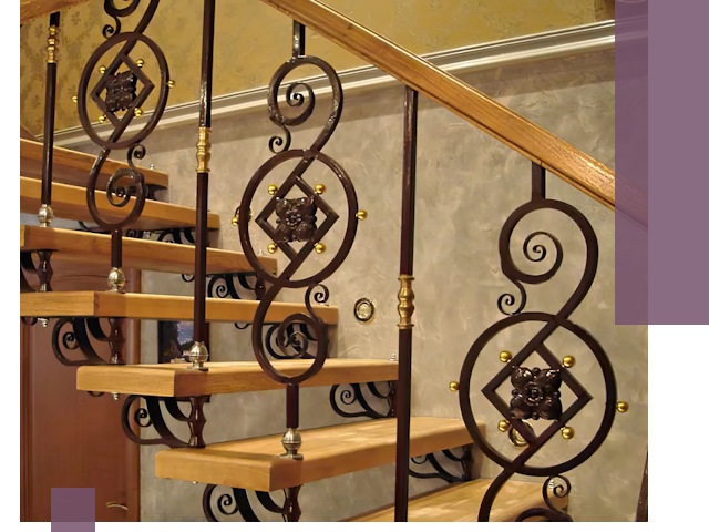 Изготовление кованых лестниц под ключ в Баксане