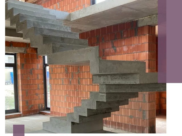 Изготовление бетонных лестниц под ключ в Баксане