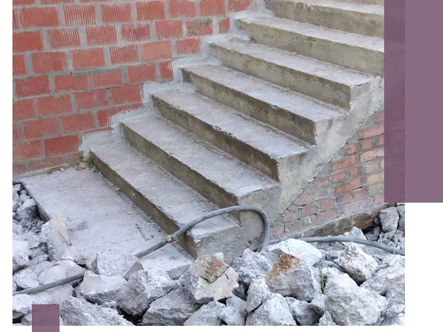 Демонтаж бетонных лестниц в Баксане: быстро и безопасно