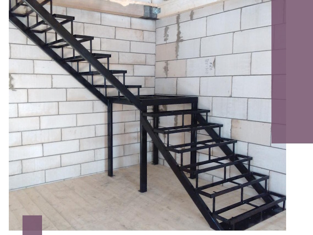 Лестницы на металлокаркасе под ключ в Баксане — изготовление и монтаж