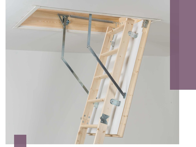 Установка чердачной лестницы под ключ в Баксане