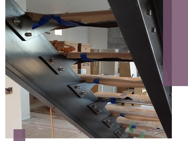 Усиление лестничных конструкций и усиление опор в Баксане