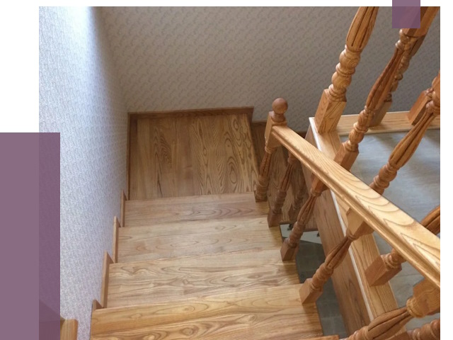 Сосновые лестницы в Баксане под ключ от 7981 руб.  | ПРОЛЁТ-Бкс