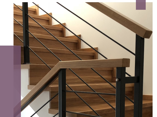 Обшивка металлической лестницы деревом в Баксане от 4293 руб. 