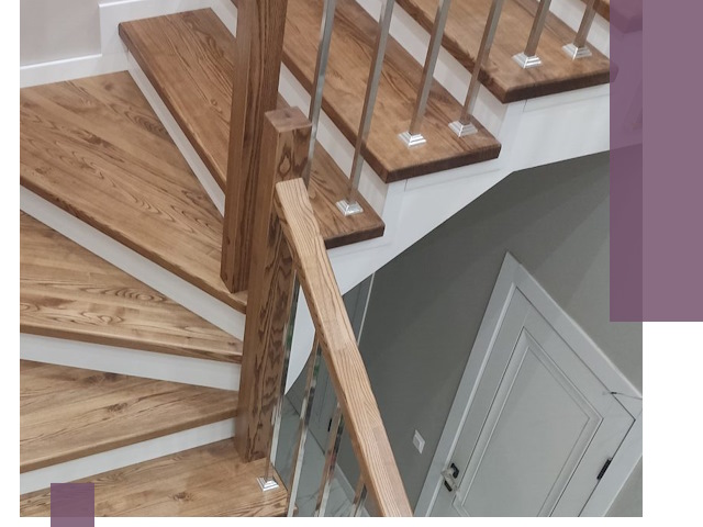 Обшивка металлических лестниц под ключ в Баксане