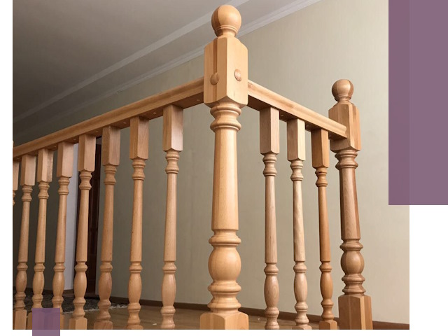 Деревянные перила на заказ в Баксане: монтаж и изготовление