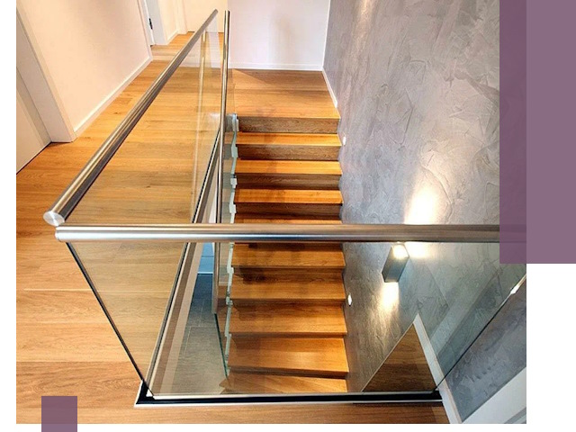 Перила для лестницы в доме — изготовление и монтаж в Баксане