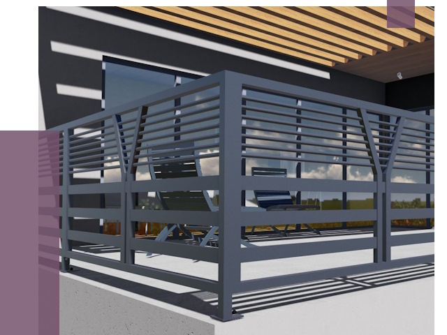 Изготовление балконных ограждений в Баксане от 10607 руб. | ПРОЛЁТ-Бкс