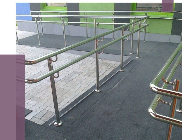 Ограждения пандусов в Баксане от 4293 руб. монтаж | ПРОЛЁТ-Бкс