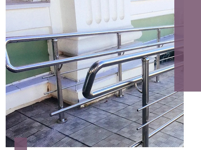 Ограждения пандусов из металла и нержавейки в Баксане