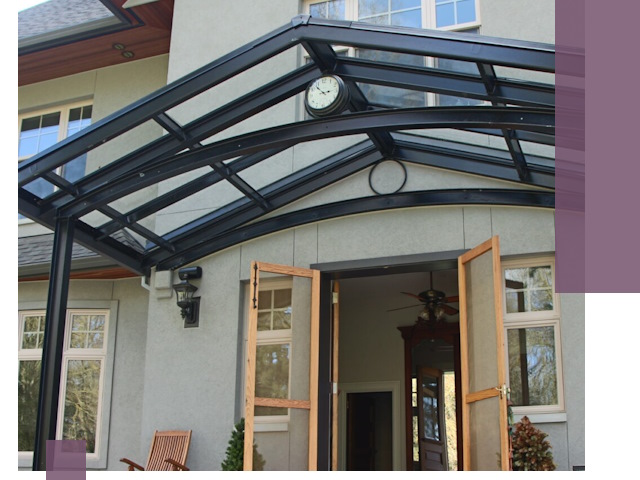 Изготовление и монтаж навесов и козырьков в Баксане