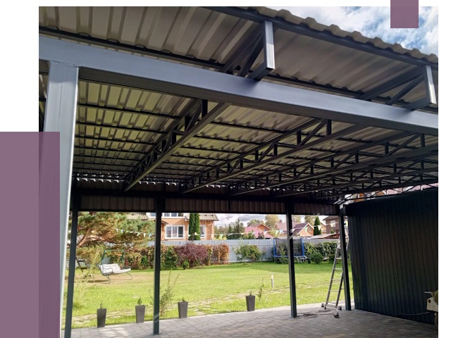 Монтаж навесов в Баксане от 7273 руб. — установка навеса | ПРОЛЁТ-Бкс