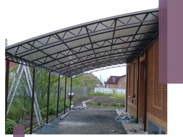 Профессиональный монтаж навесов под ключ в Баксане