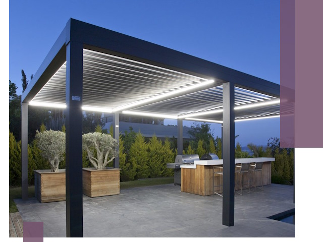 Навесы отдельно стоящие под ключ в Баксане из металла и поликарбоната