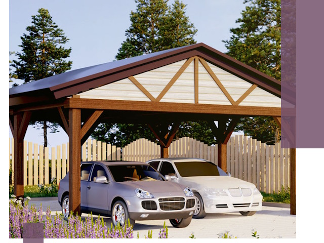 Навесы для автомобиля в Баксане — изготовление и монтаж