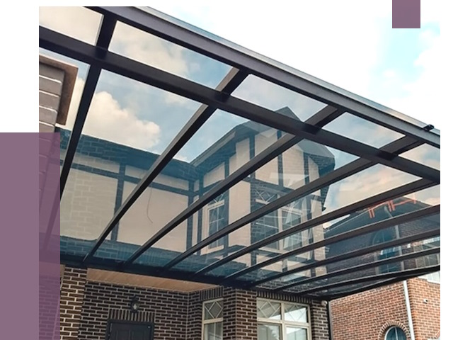 Навесы из поликарбоната в Баксане от 8506 руб. под ключ — ПРОЛЁТ-Бкс