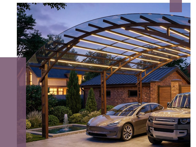 Металлические навесы в Баксане от 12526 руб. под ключ — ПРОЛЁТ-Бкс