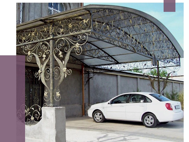 Кованые навесы в Баксане от 14395 руб. | ПРОЛЁТ-Бкс