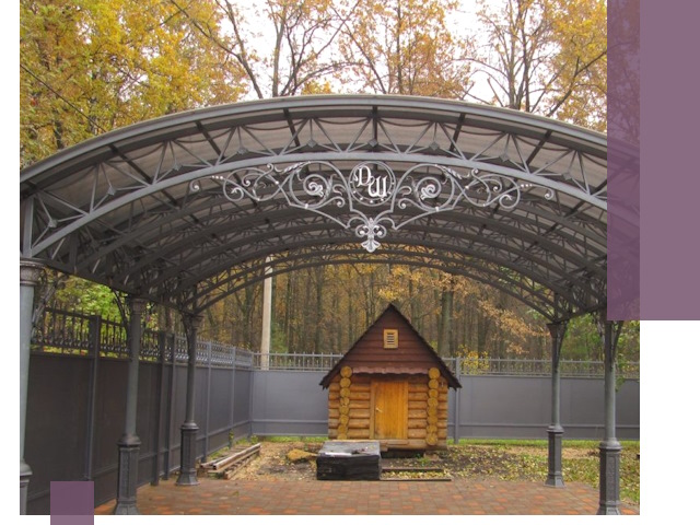 Кованые навесы премиум-класса под заказ в Баксане