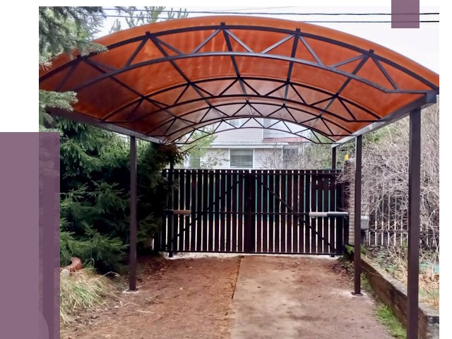 Арочные навесы в Баксане от 12577 руб. — изготовление и монтаж | ПРОЛЁТ-Бкс