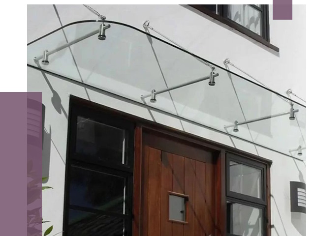 Стеклянные козырьки в Баксане от 18689 руб. | ПРОЛЁТ-Бкс