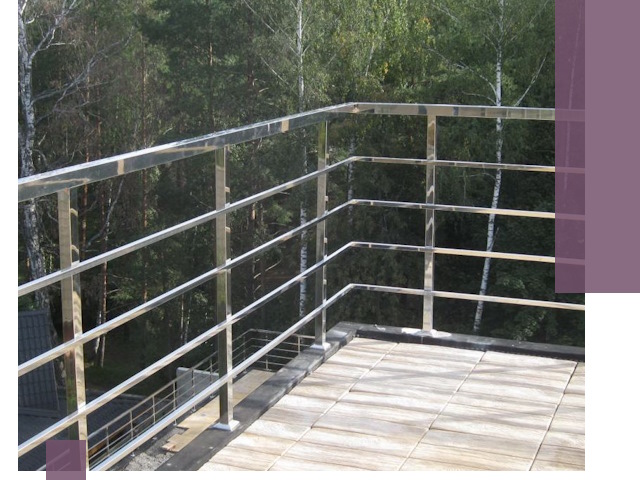 Парапеты из нержавеющей стали в Баксане — изготовление и монтаж