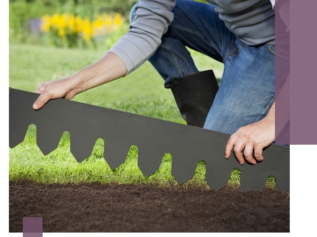 Металлические бордюры для газона в Баксане — изготовление и монтаж