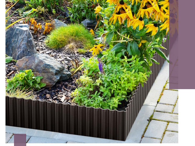 Металлические бордюры для клумб в Баксане — производство и монтаж