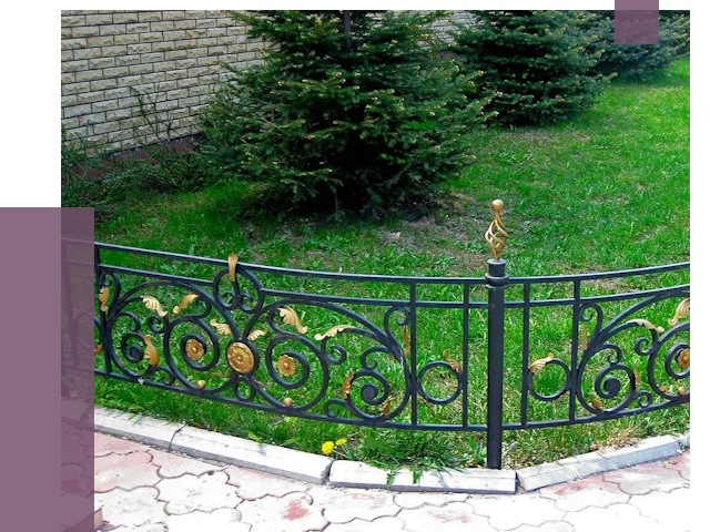 Кованые газонные ограждения в Баксане от 7526 руб. — ПРОЛЁТ-Бкс