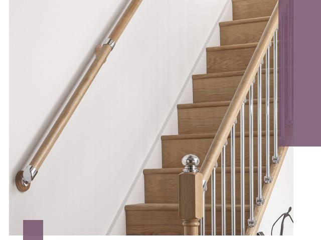 Пристенные поручни из стали и нержавейки под монтаж в Баксане